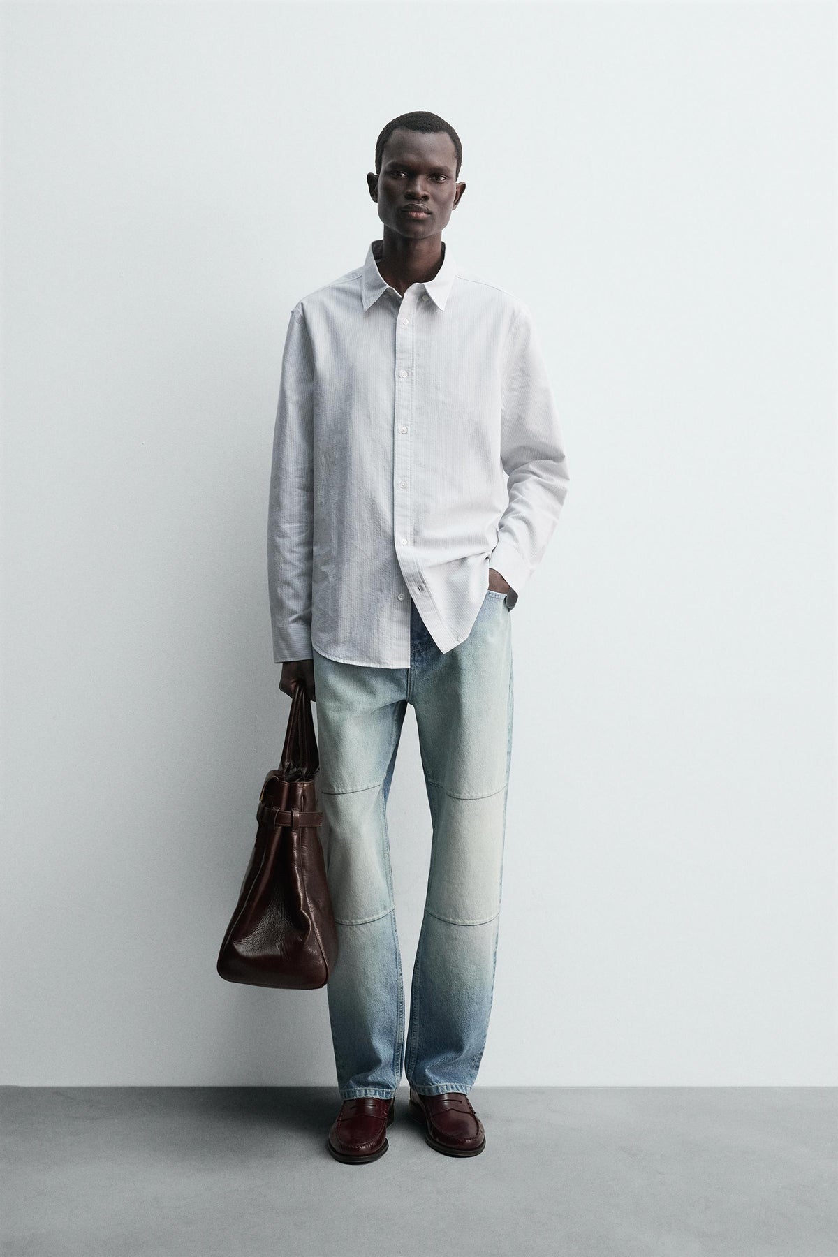 STRIPED OXFORD SHIRT - Image 1