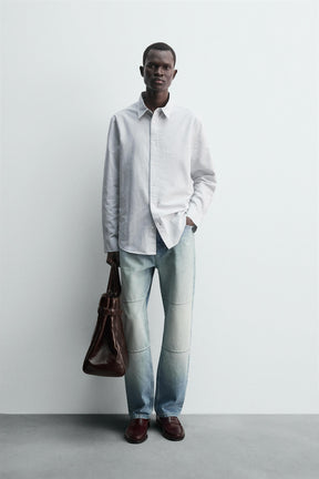 STRIPED OXFORD SHIRT - Image 1