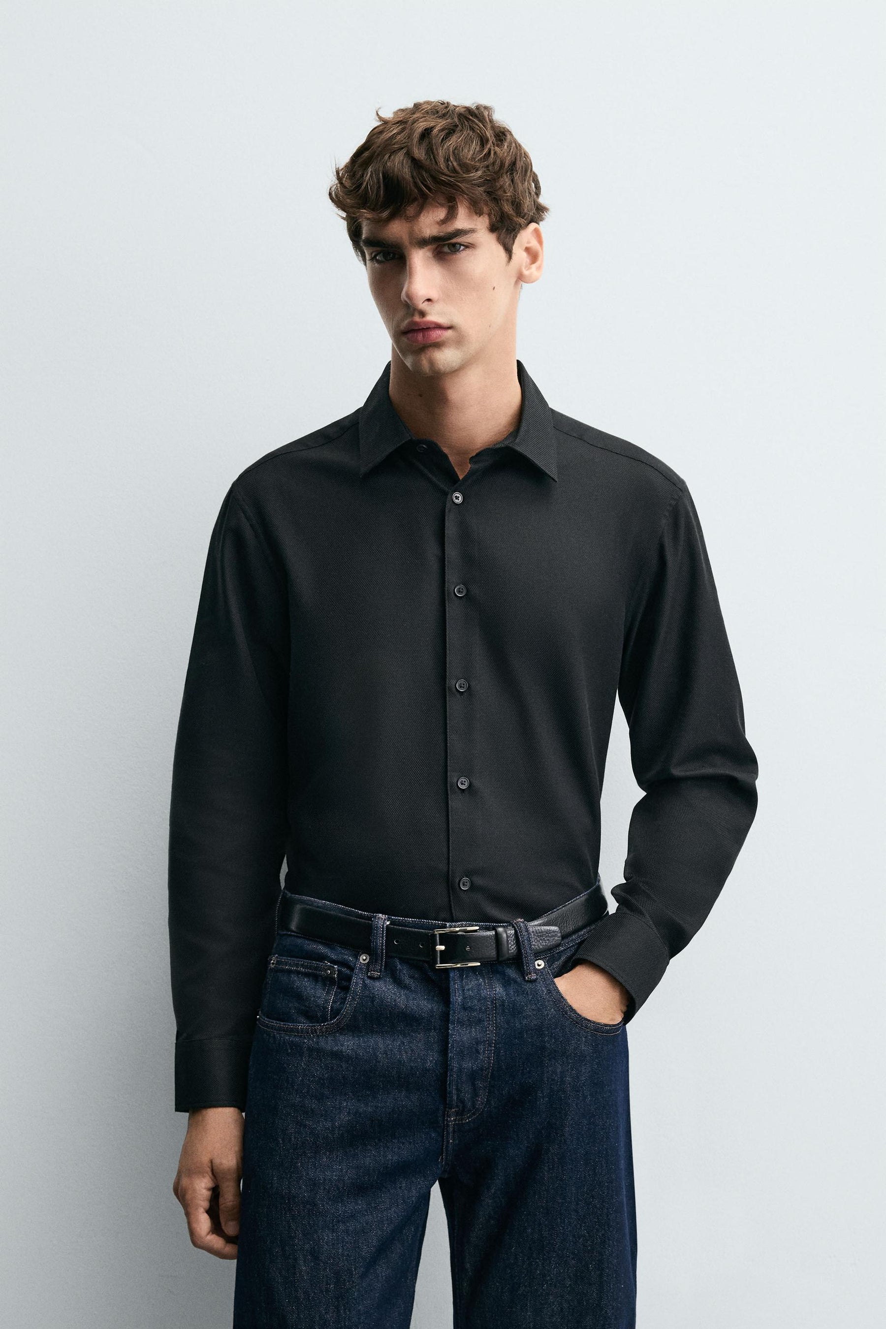 EASY CARE TEXTURED SHIRT - Image 2