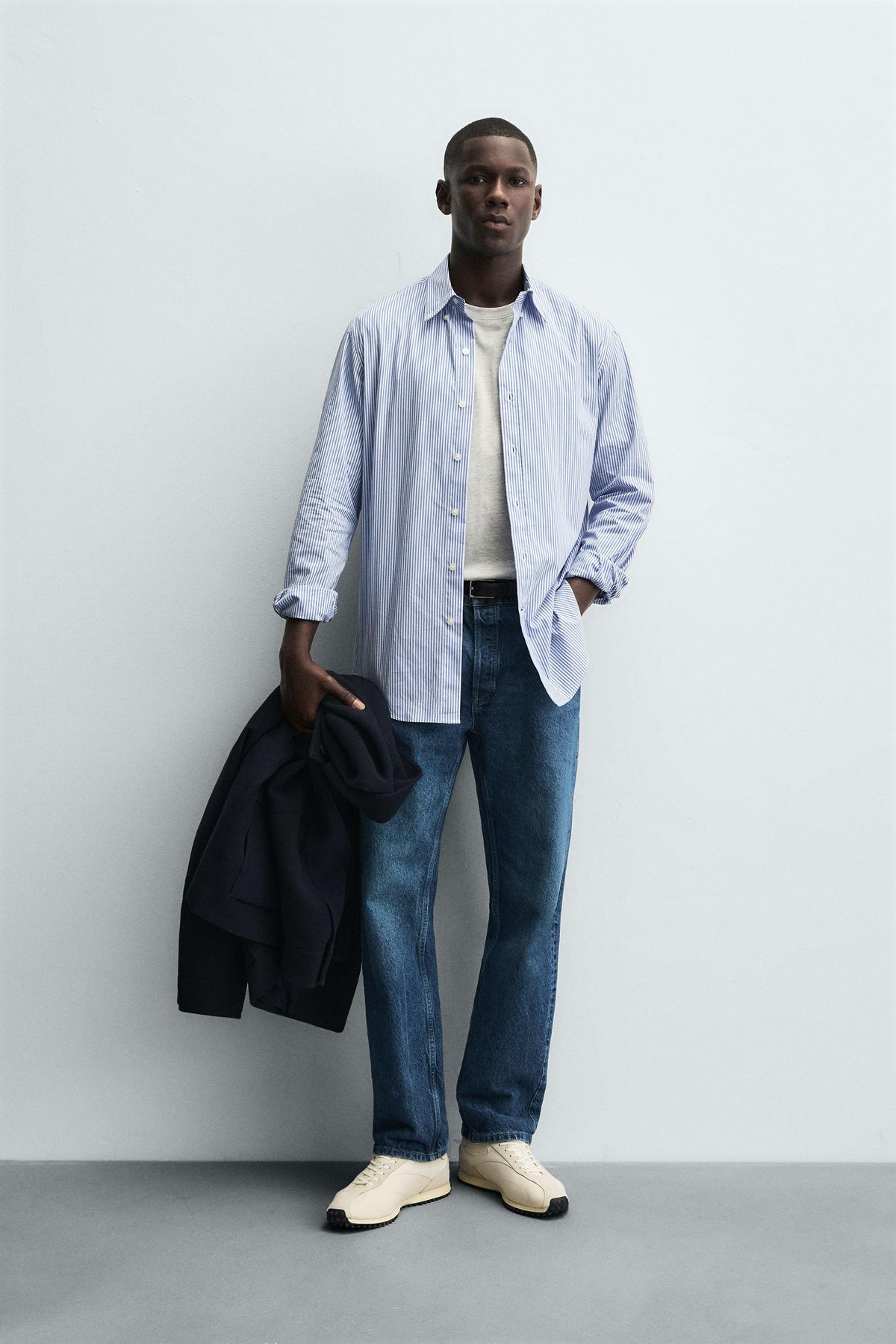 STRIPED REGULAR FIT SHIRT - Image 1