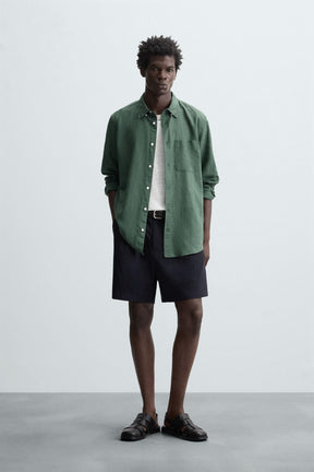 COTTON - LINEN SHIRT - Image 1