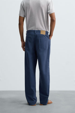 WASHED STRAIGHT-LEG TROUSERS - Image 3