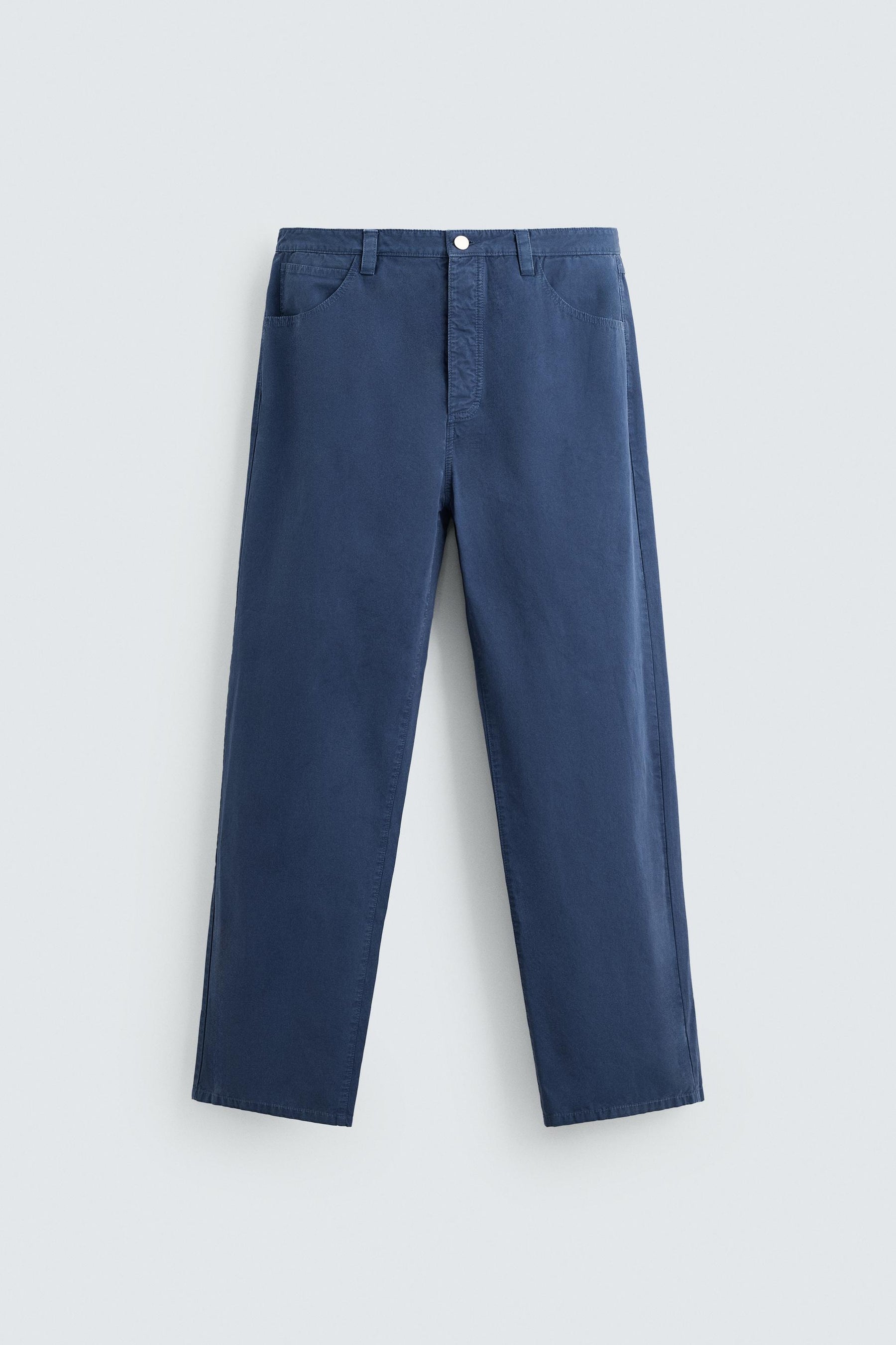 WASHED STRAIGHT-LEG TROUSERS - Image 7