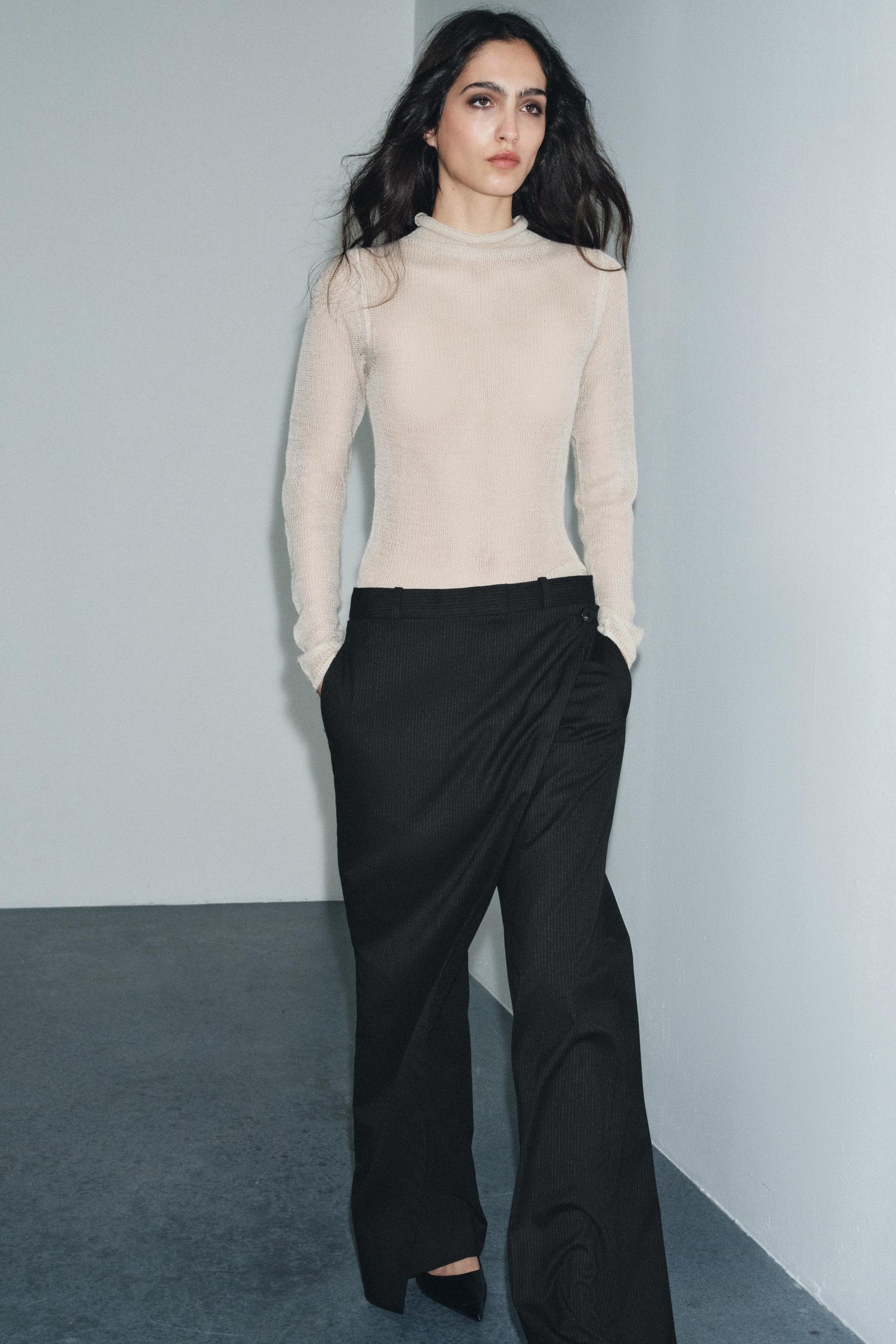 Nadelstreifen-Pareohose