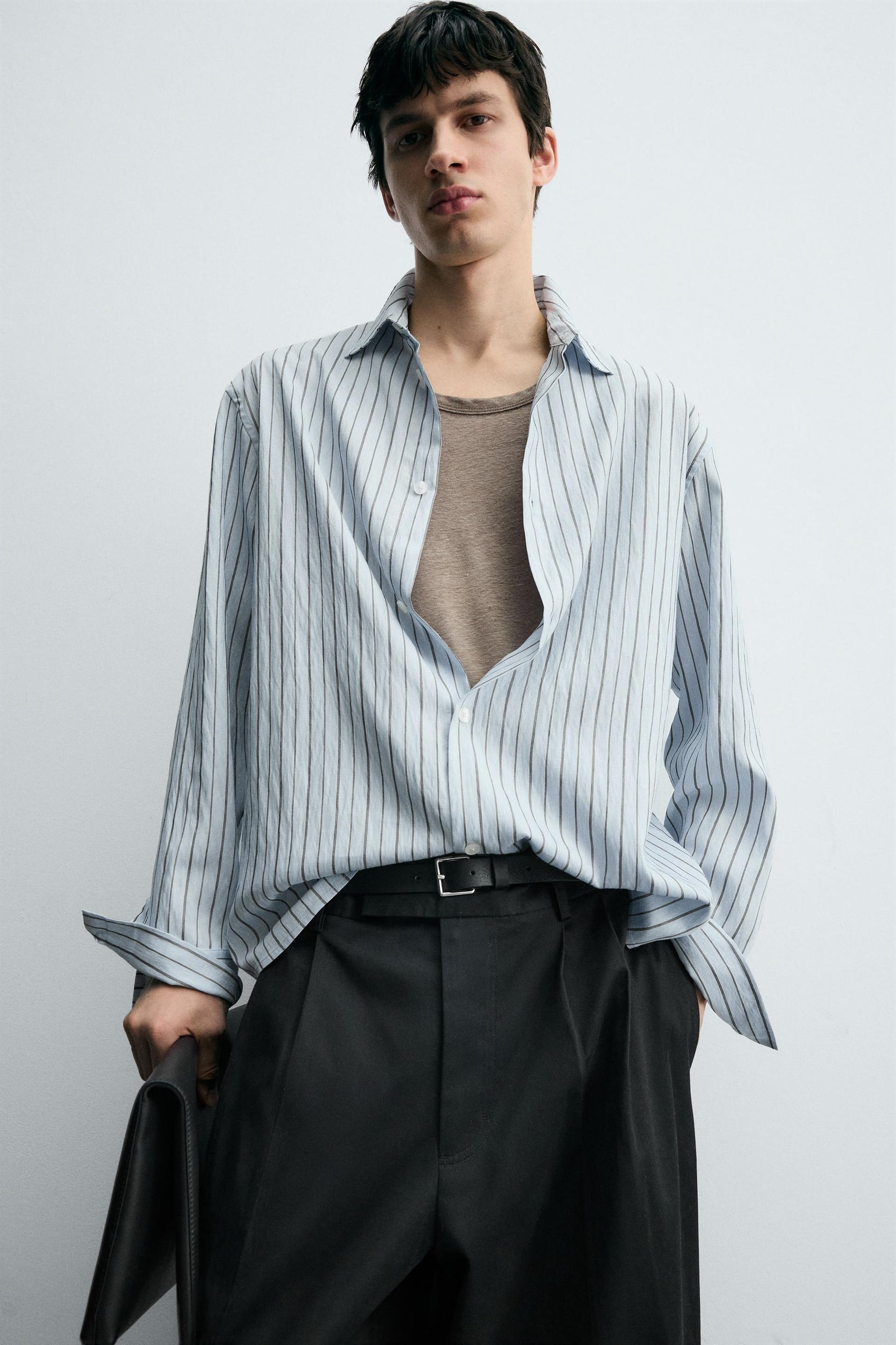 STRIPED TEXTURED SHIRT - Image 6