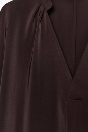 Satinbluse mit Ärmeln