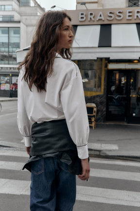 KONTRASTGEKAPSELTES POPELINE-HEMD