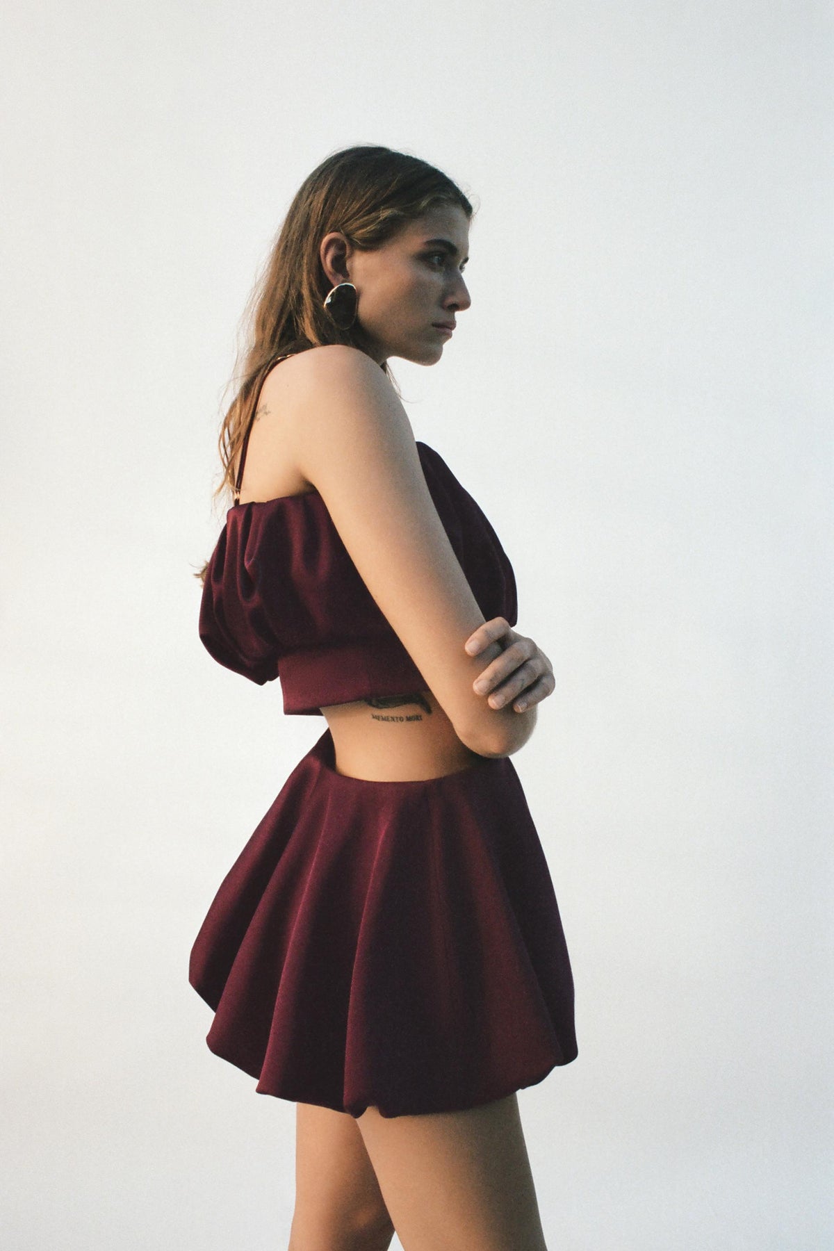 Trägerbluse mit Ballonmuster