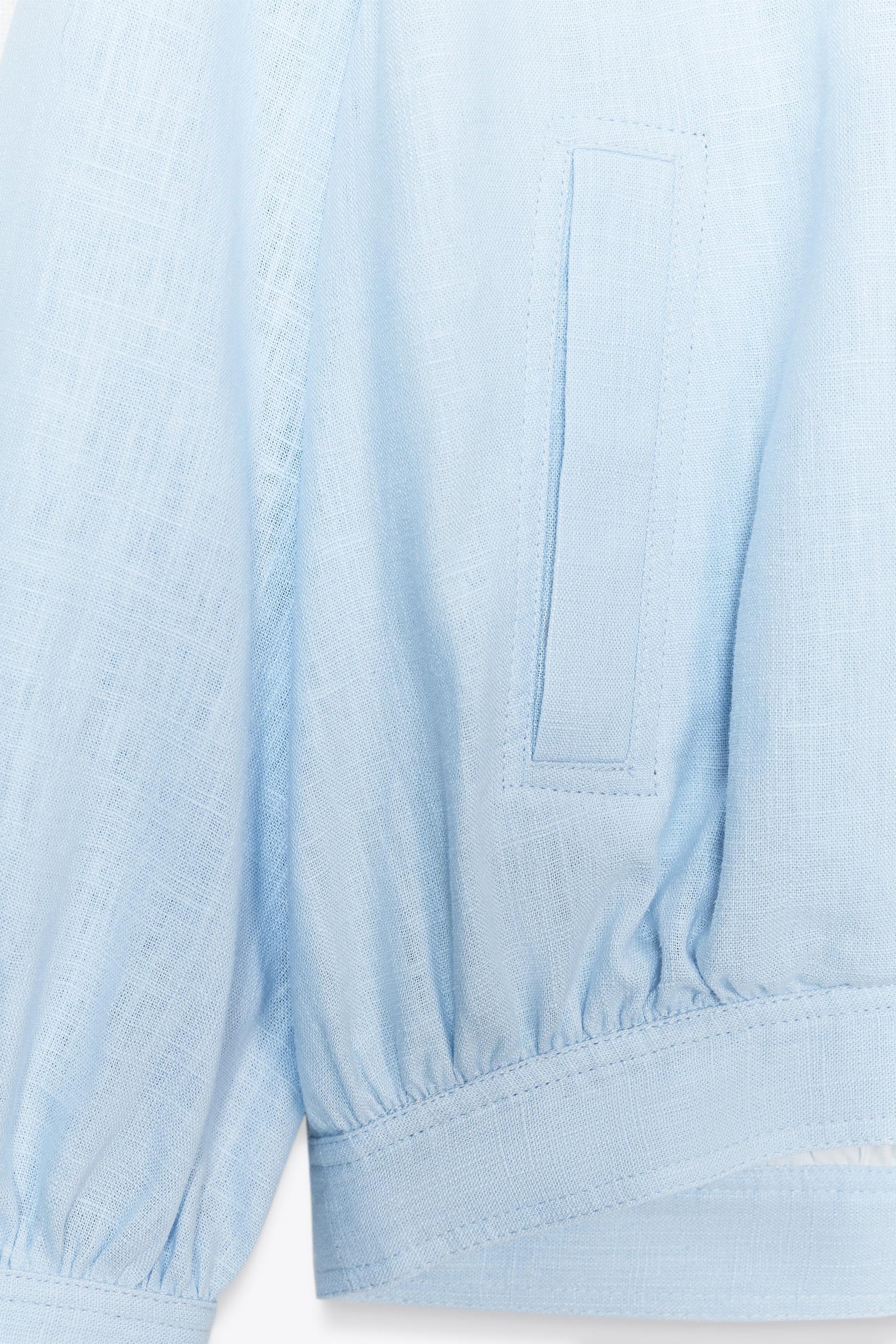 BOMBER JACKET WITH LINEN BLEND - Image 6