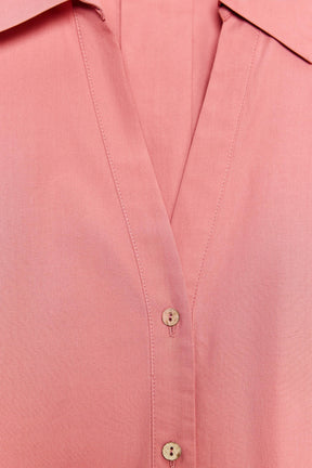 POPELINE-HEMD MIT WEITÄRMELN