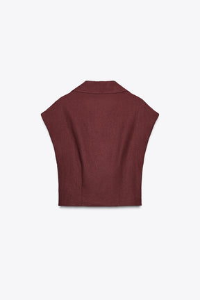 Wickeloberteil aus Leinenmischung