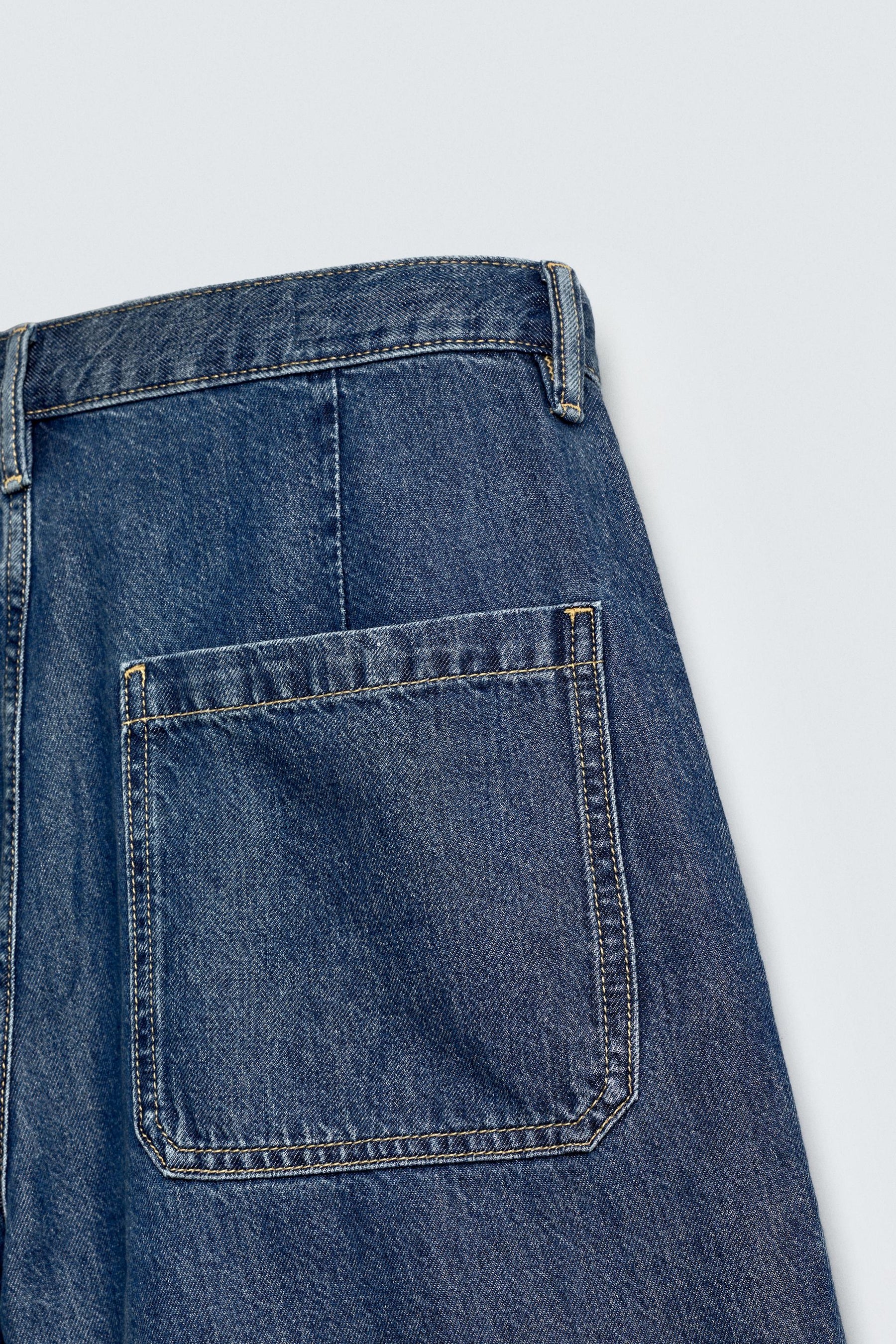 LIGHTWEIGHT DENIM STRAIGHT-LEG BERMUDA SHORTS - Image 9