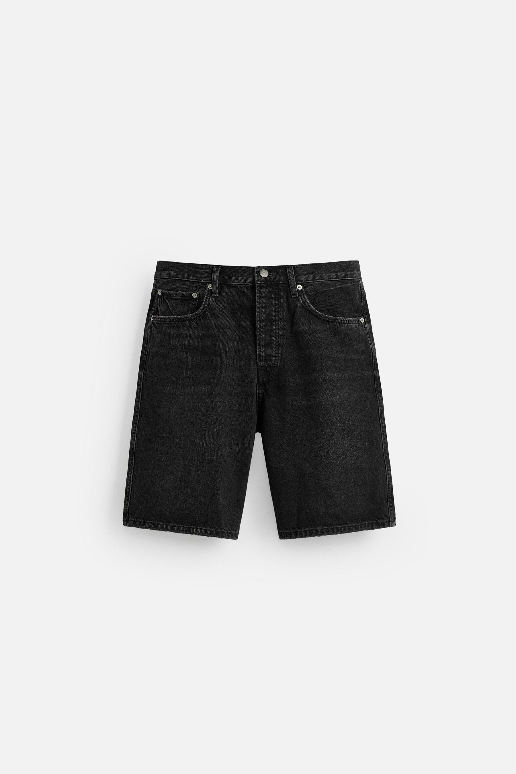 STRAIGHT-LEG DENIM BERMUDA SHORTS - Image 7