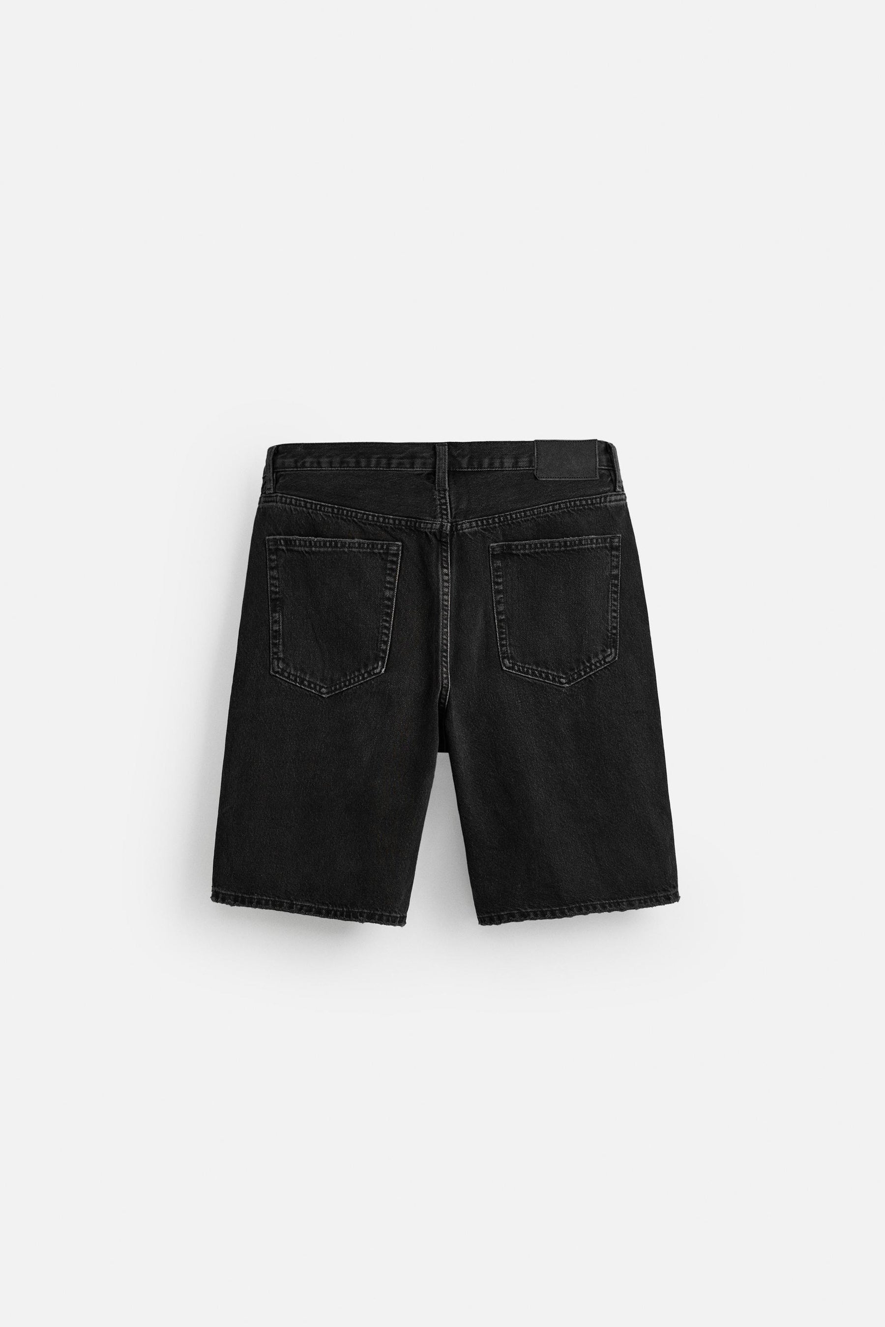 STRAIGHT-LEG DENIM BERMUDA SHORTS - Image 8