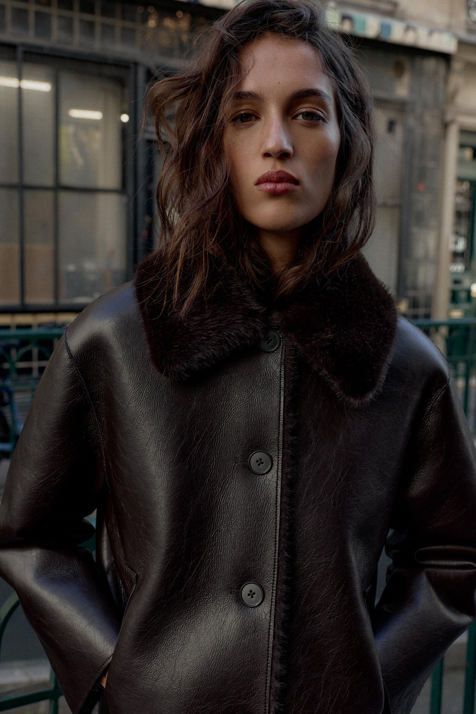 WENDBARE KUNSTLEDERJACKE