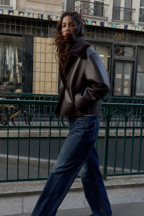 WENDBARE KUNSTLEDERJACKE