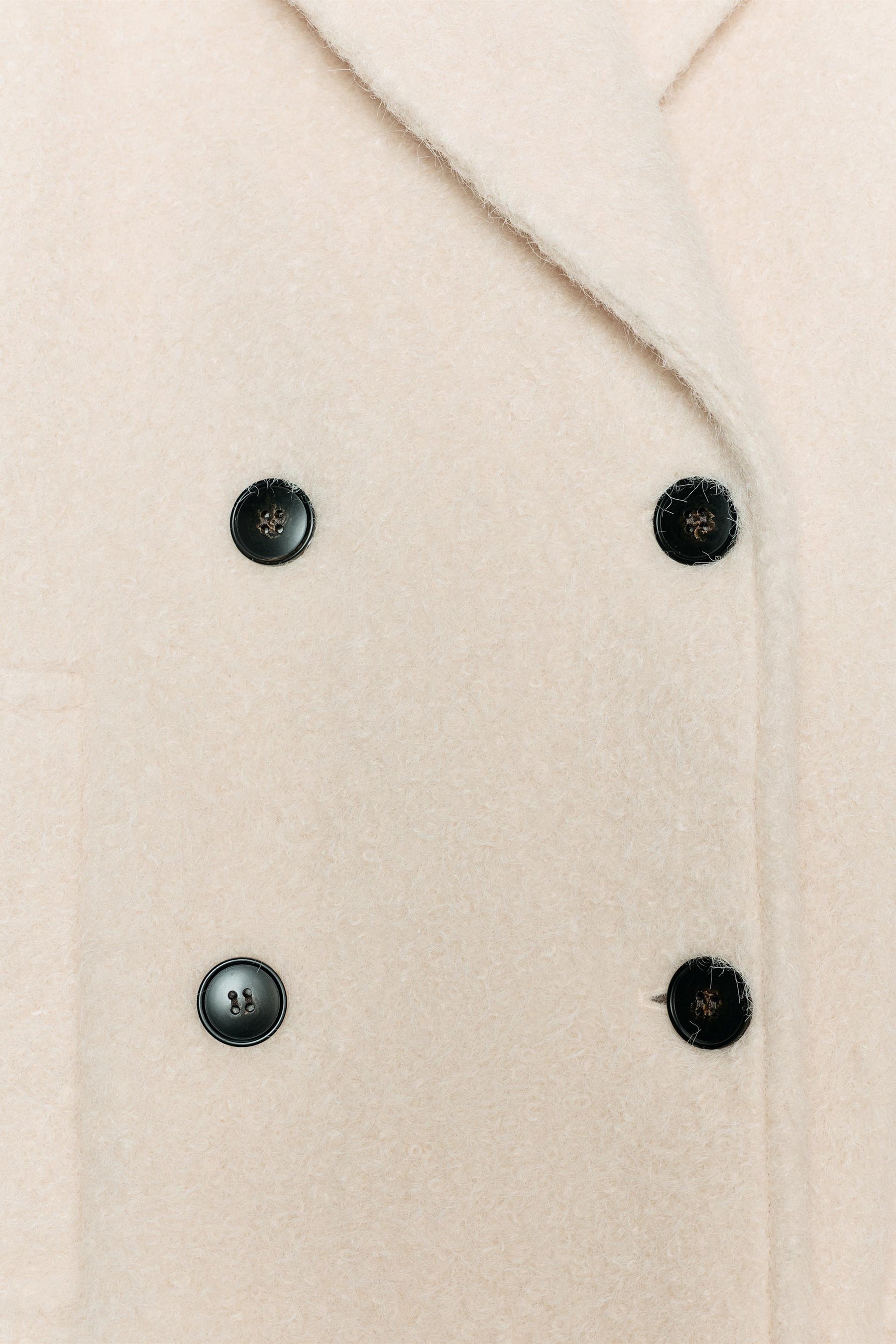 BOUCLÉ DOUBLE-BREASTED MID-LENGTH COAT - Image 9