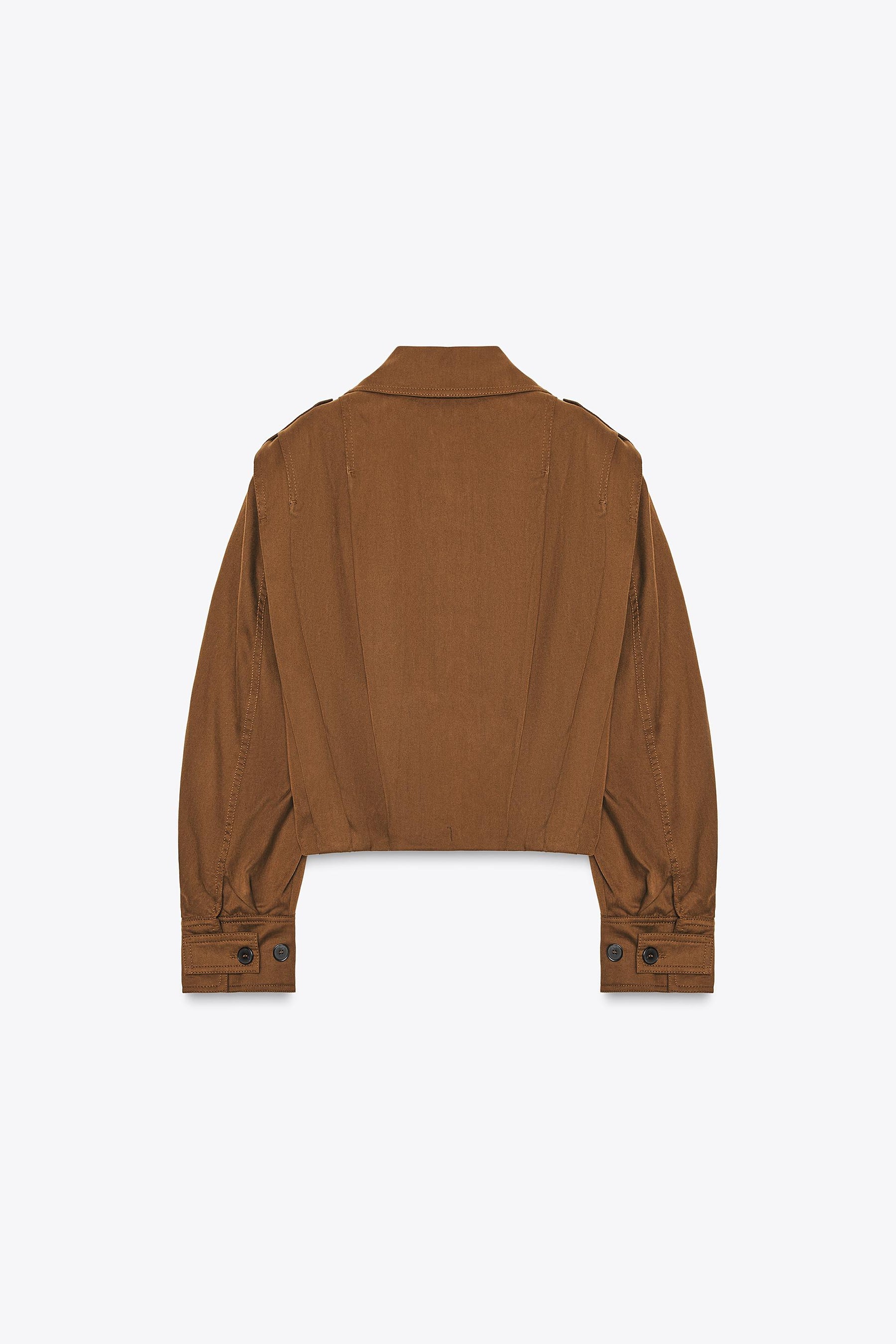 Plissierte Jacke mit Laschen