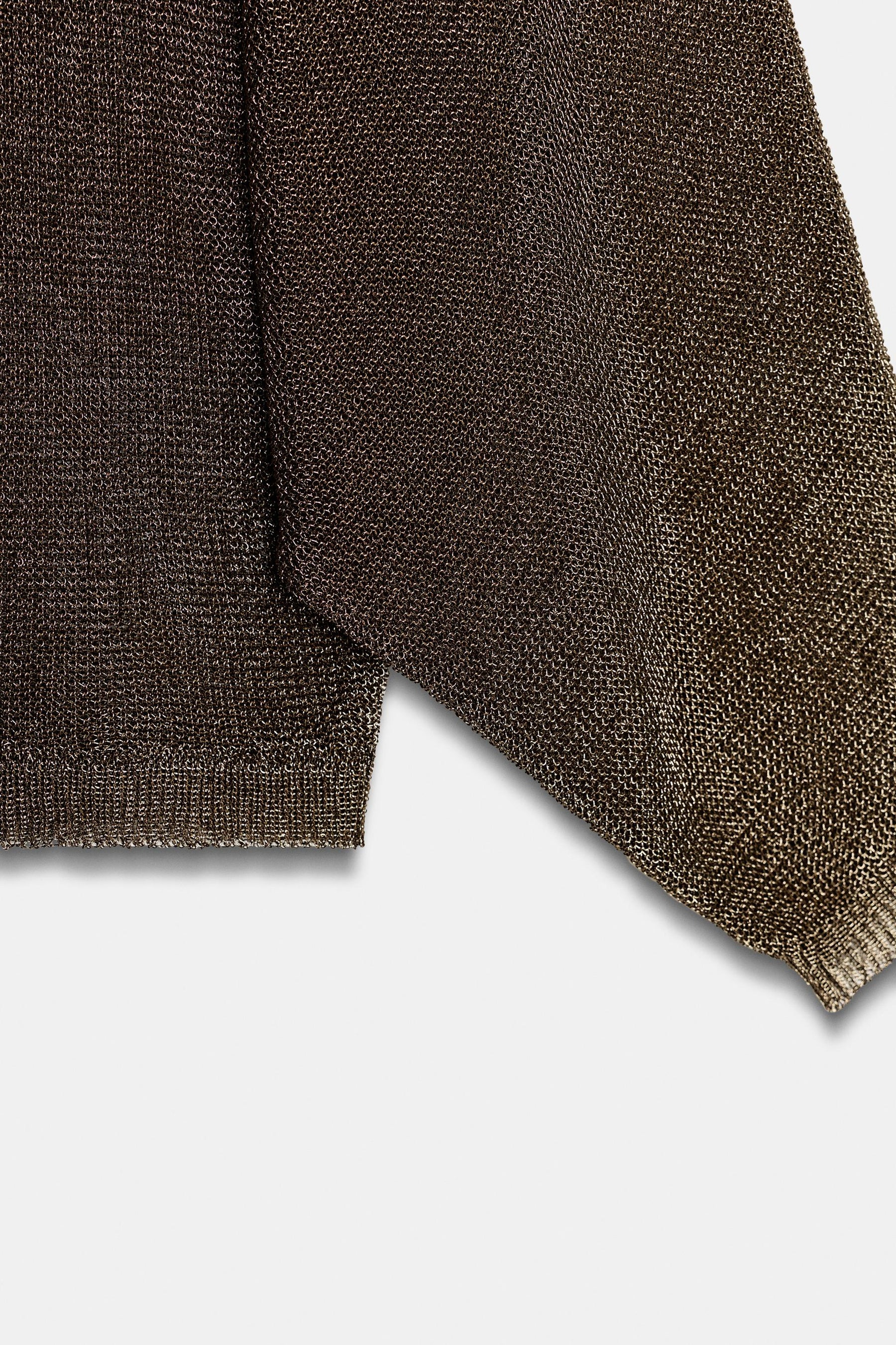 METALLIC STRICKPULLOVER