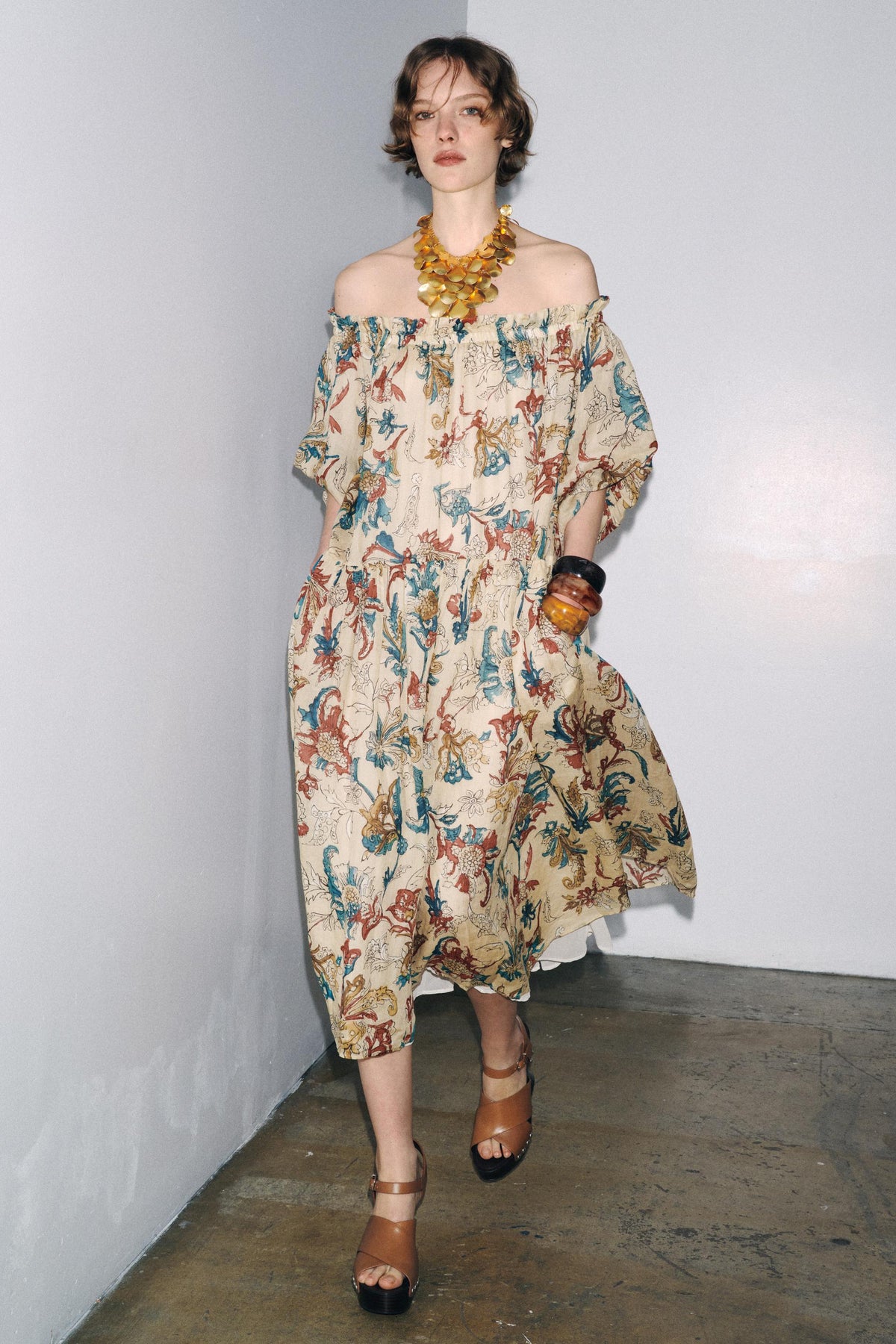 ZW COLLECTION PRINTED RAMIE DRESS - Image 2