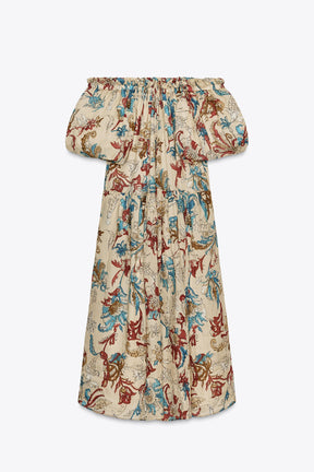 ZW COLLECTION PRINTED RAMIE DRESS - Image 8