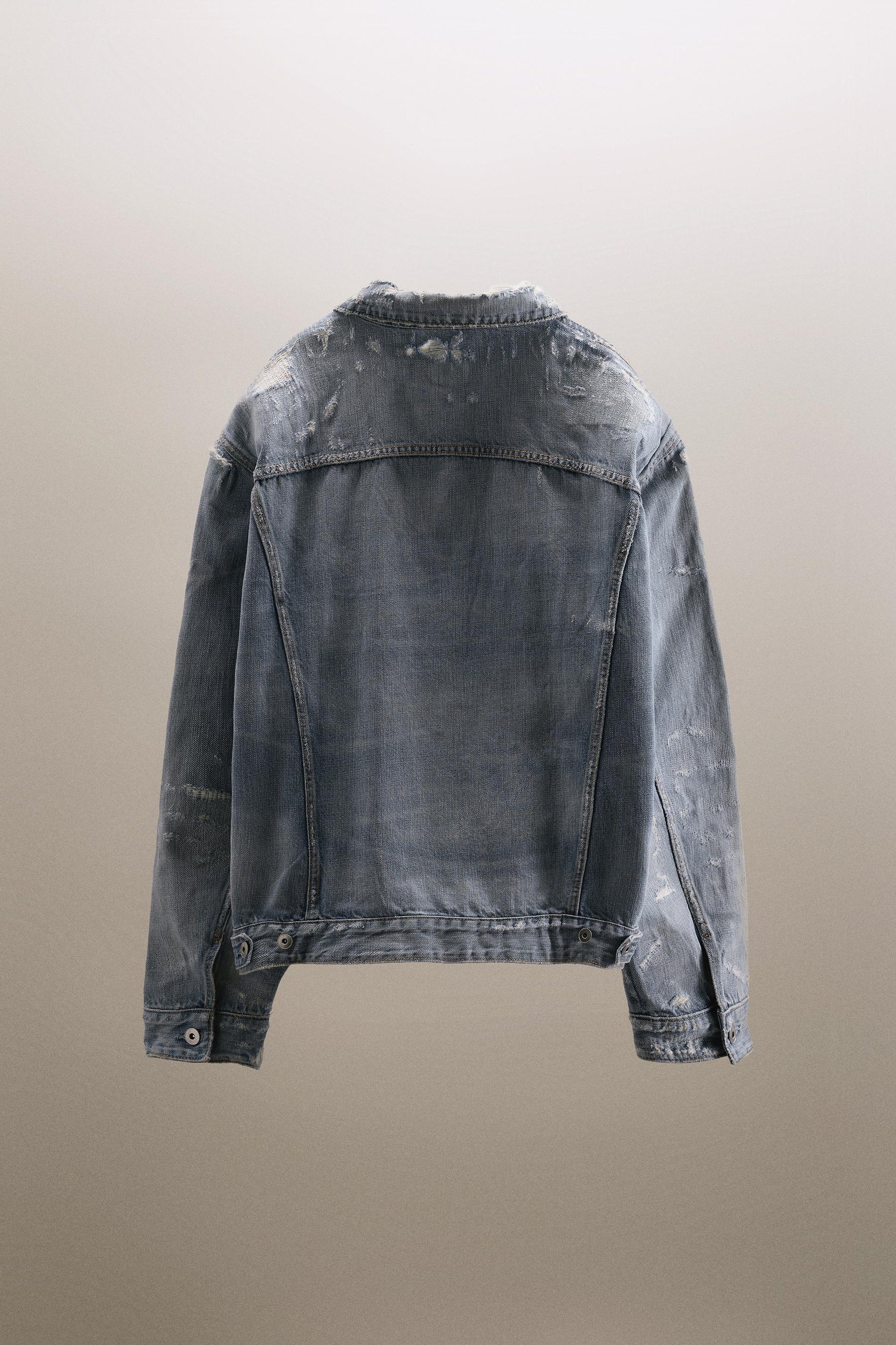 TRF RIPPED DENIM JACKET - Image 2