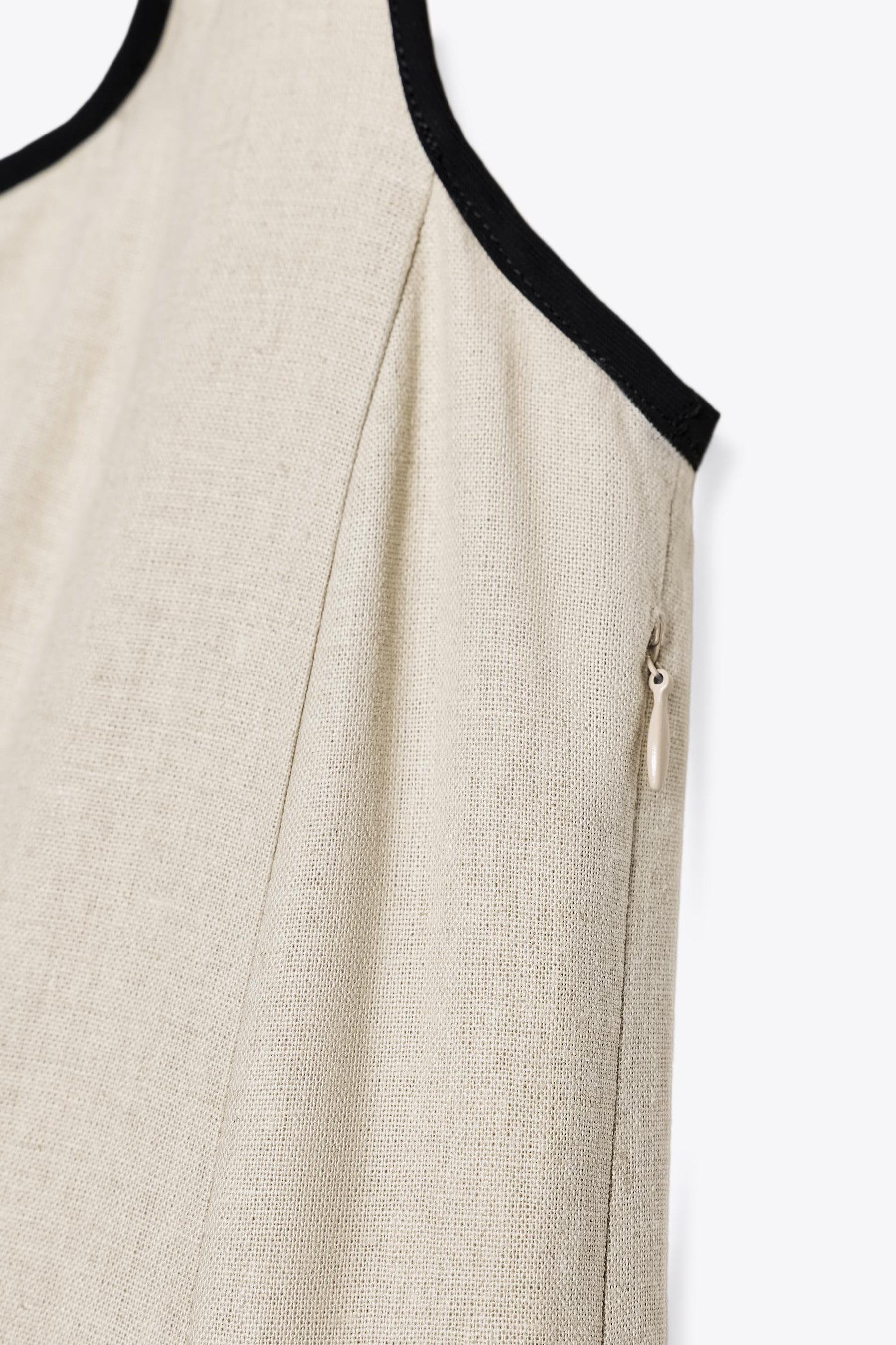 MIDI DRESS WITH CONTRAST PIPING - Image 7