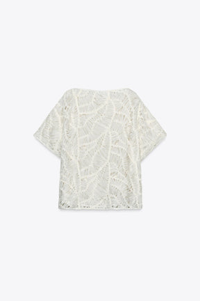 Modisches Oberteil mit Struktur