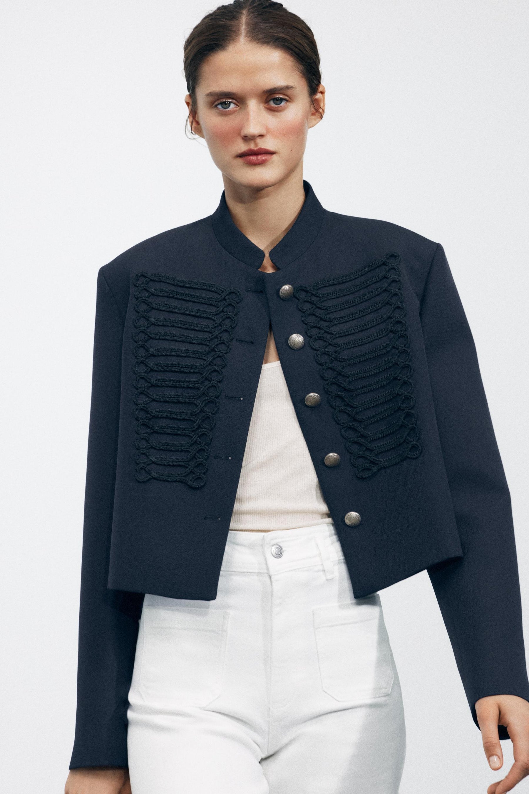 Weit geschnittene High-Waist-Jeans