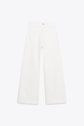 Weit geschnittene High-Waist-Jeans