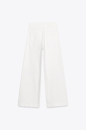 Weit geschnittene High-Waist-Jeans