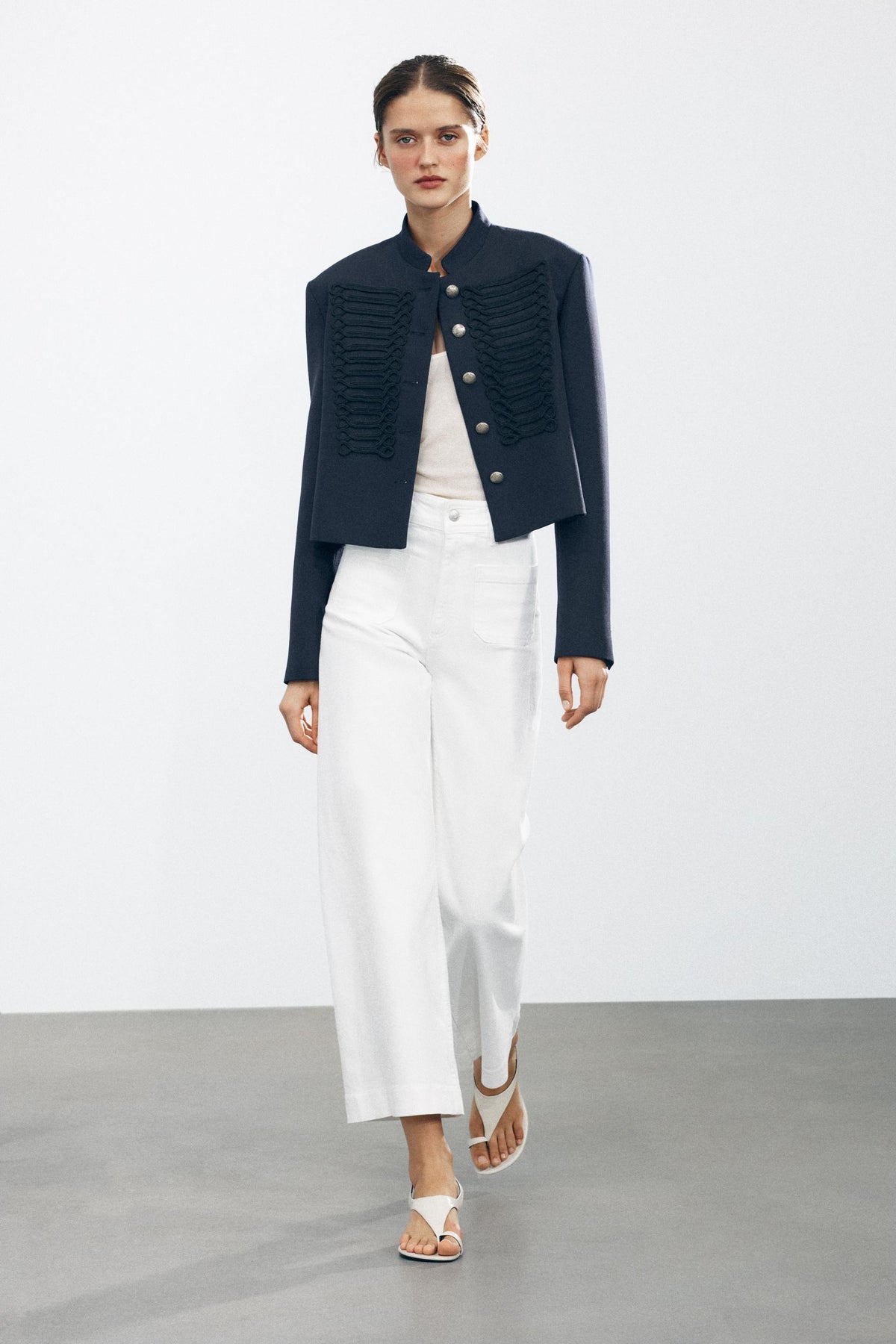 Weit geschnittene High-Waist-Jeans