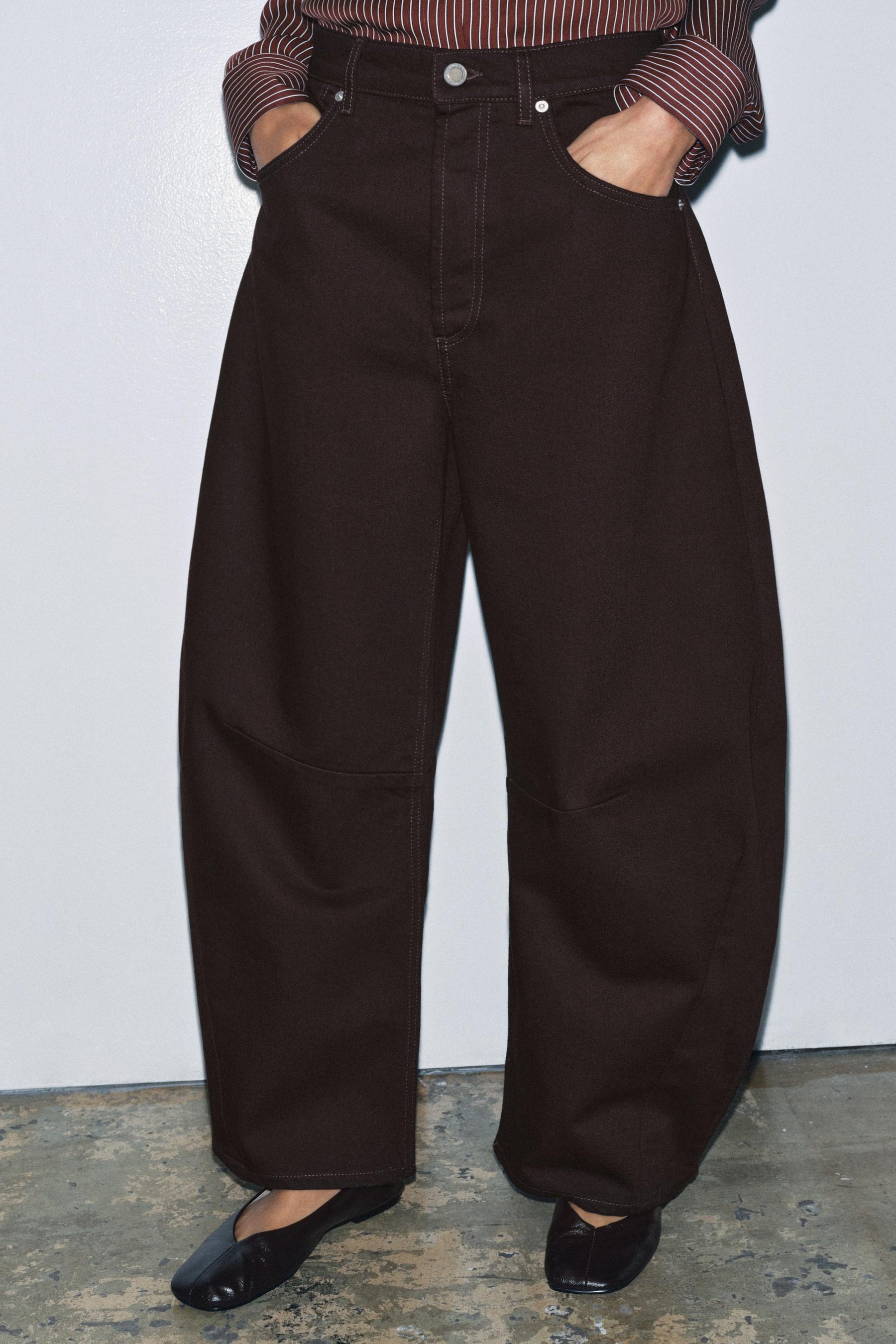 Ballonjeans mit mittelhohem Bund