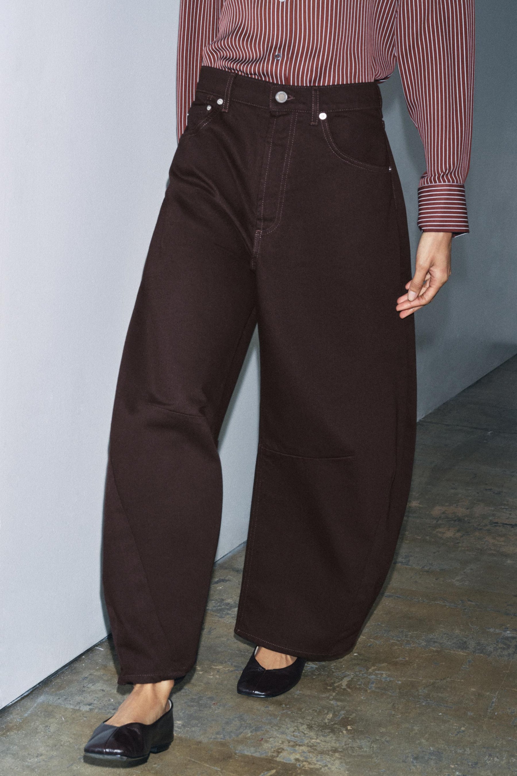 Ballonjeans mit mittelhohem Bund