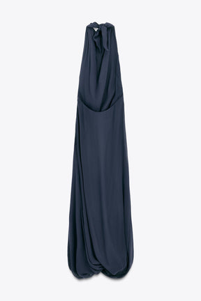 LIMITED EDITION HALTER VOLUME HEM LONG DRESS - Image 5