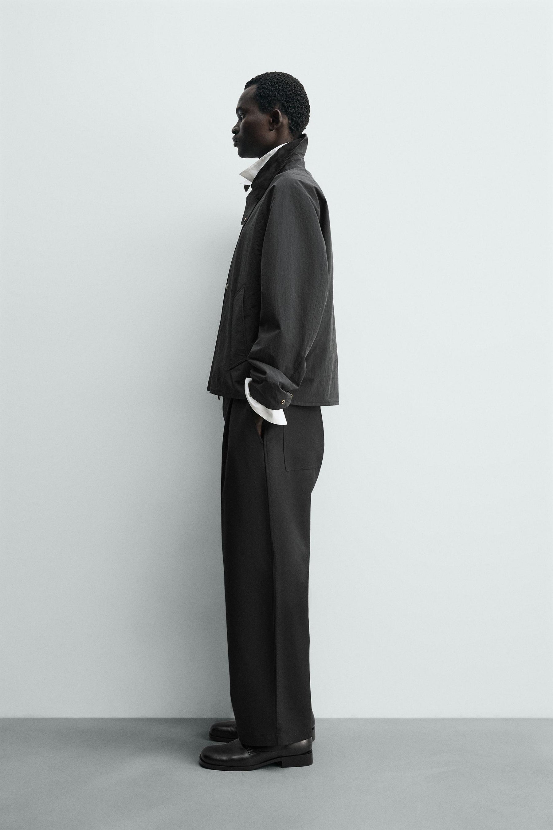 Textured Collar Jacket