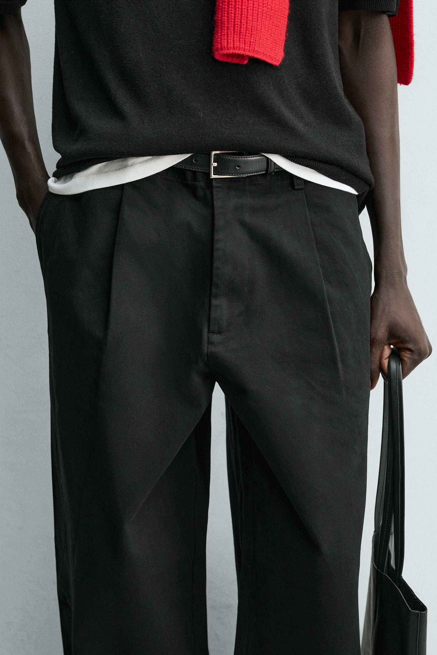 Wide Pleated Trousers