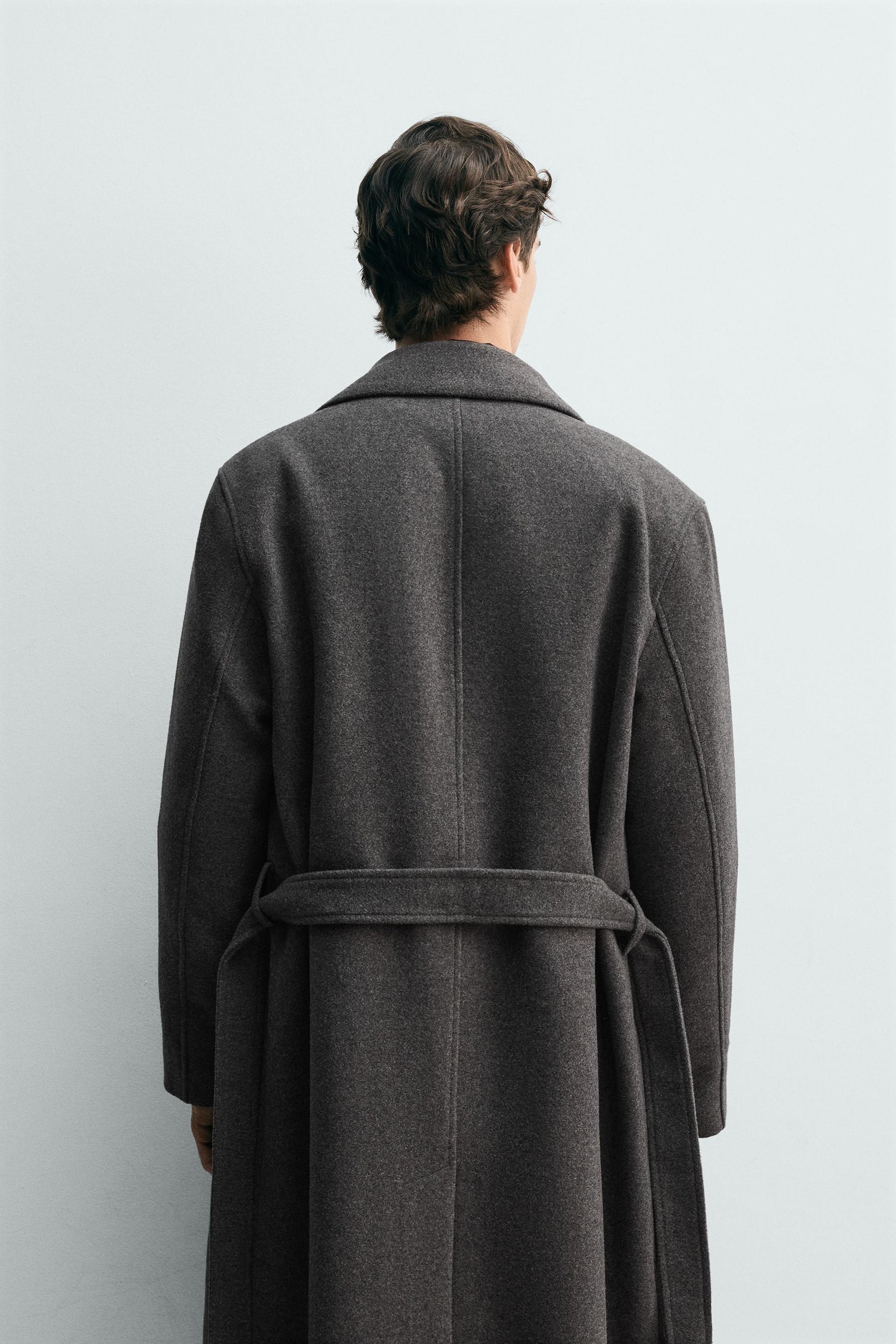 Belted Wool Blend Coat