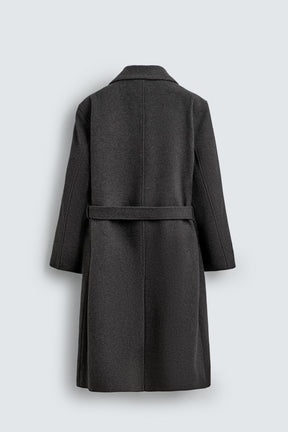 Belted Wool Blend Coat
