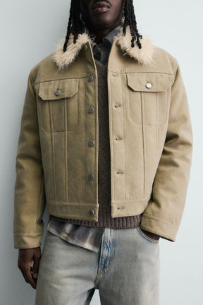 Faux Fur Cotton Jacket