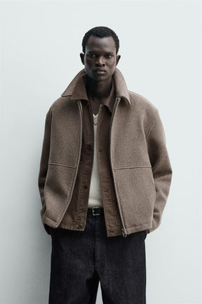 Herringbone Zip Jacket