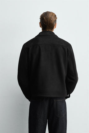 FAUX SUEDE REGULAR FIT JACKET - Image 3