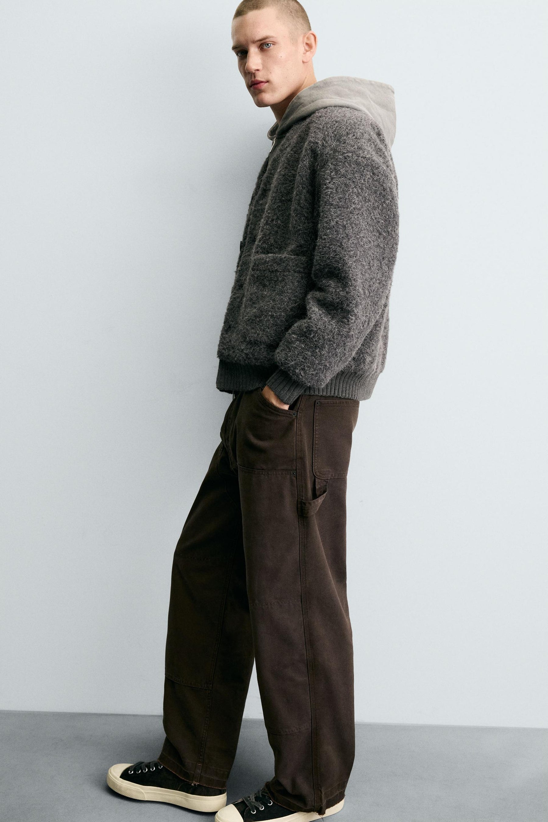 TEXTURED CARDIGAN WITH POCKETS - Image 6