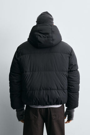 RUBBERISED CONTRAST PUFFER JACKET - Image 3