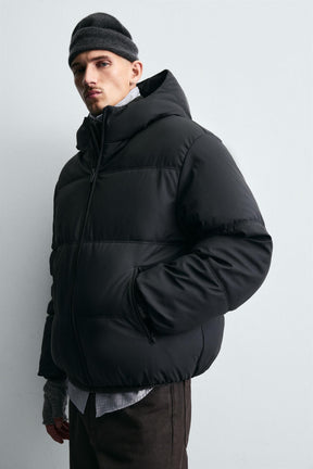 RUBBERISED CONTRAST PUFFER JACKET - Image 5