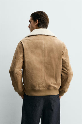 Suede Shearling Jacket