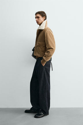 Suede Shearling Jacket