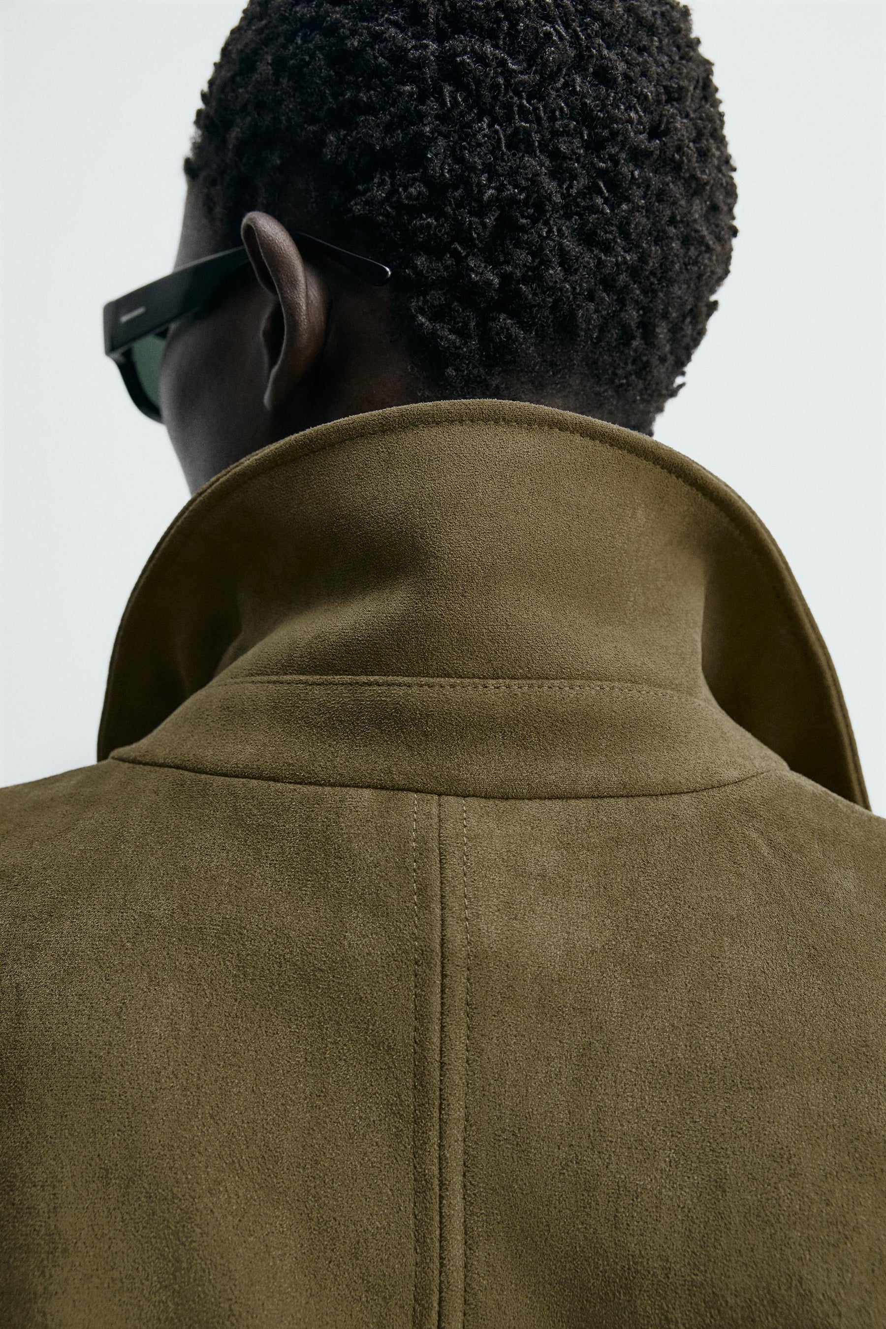 Faux Suede Cropped Jacket