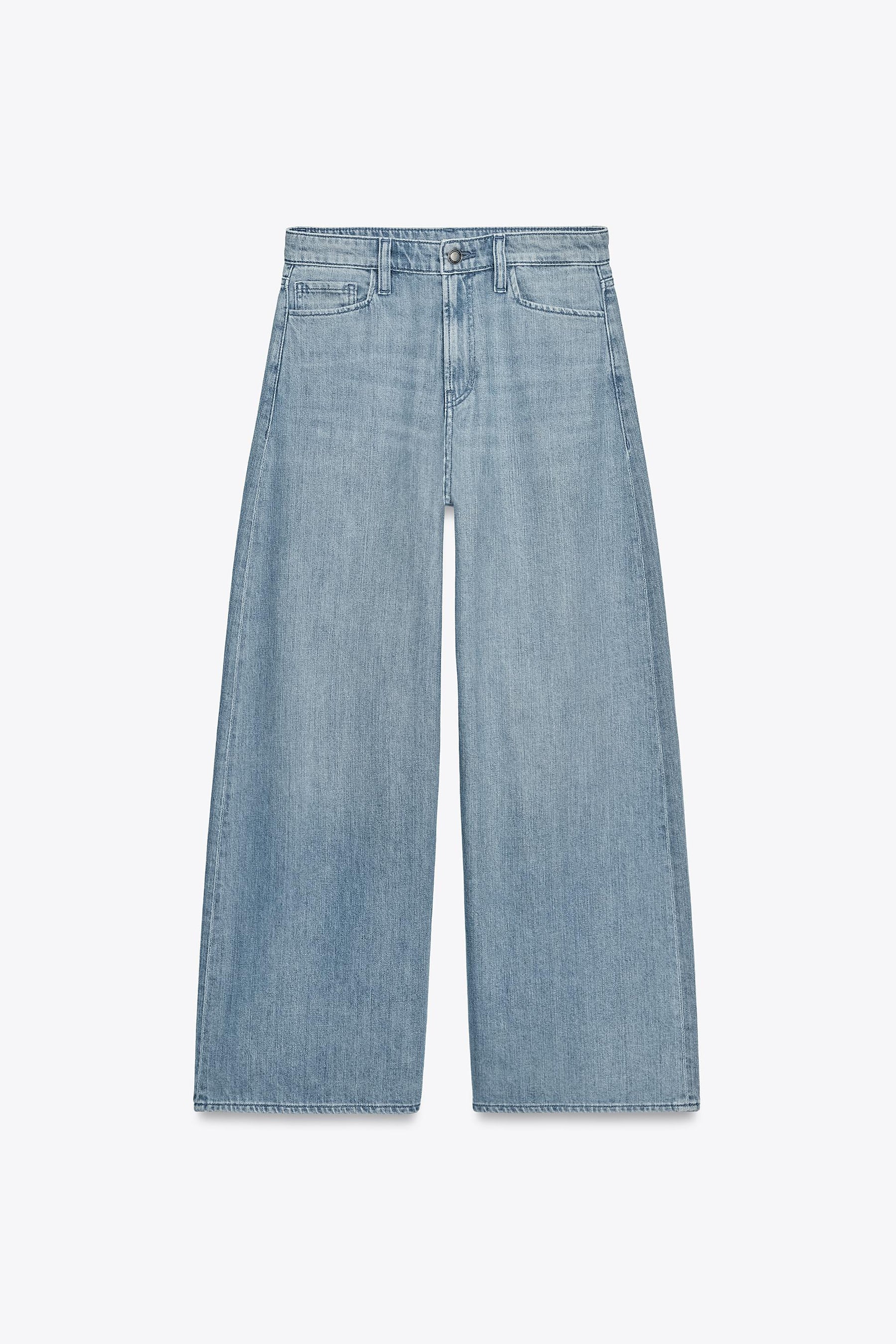 Weit geschnittene High-Waist-Jeans