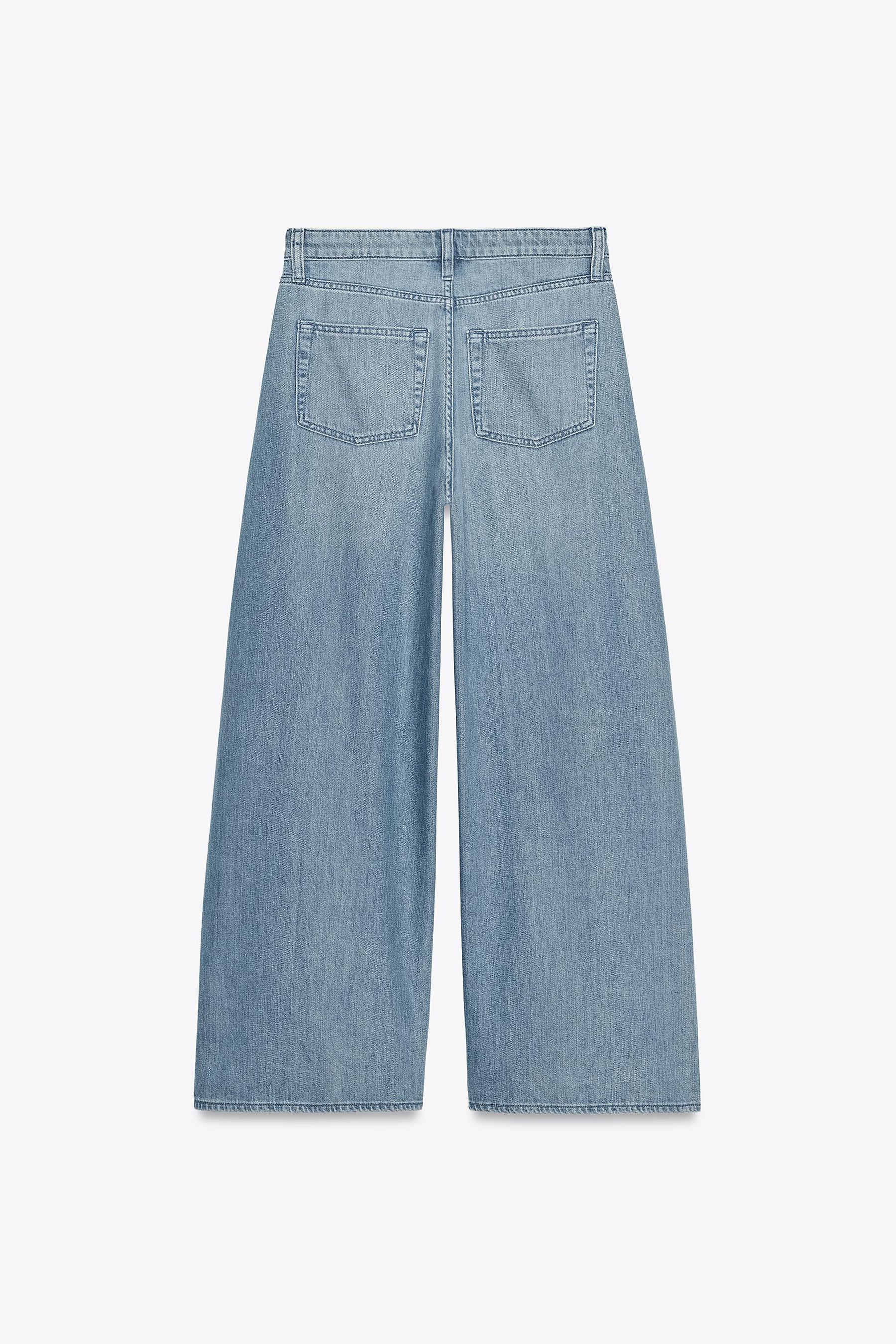 Weit geschnittene High-Waist-Jeans